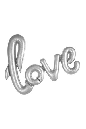 Folyo Balon Love Gümüş Küçük Boy