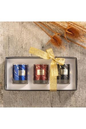 Mini Mermer Bardak Mum 3 Adet