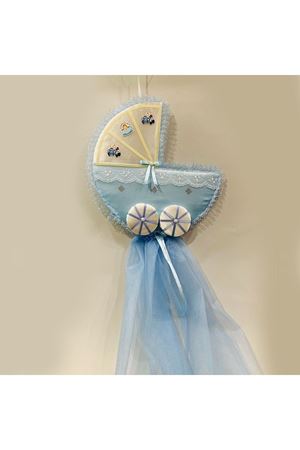 Bebek Kapı Süsü Pusetli Mavi