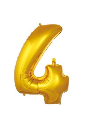 4 Rakam Folyo Balon Altın 76 cm