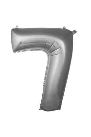 7 Rakam Folyo Balon Gümüş 76 cm