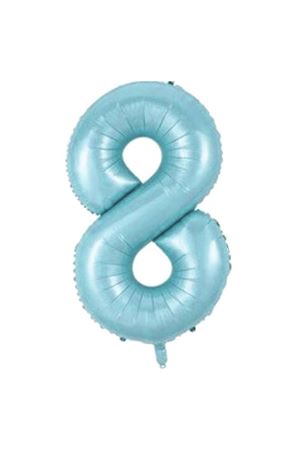 8 Rakam Folyo Balon Mavi 76 cm