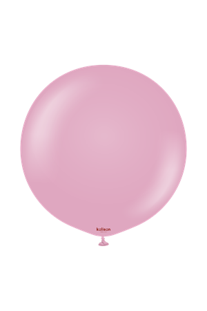 Retro Balon Toz Pembe 36"-2'li