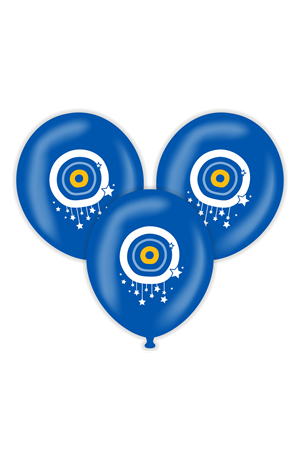 Nazar K.Mavi Baskılı Balon Kalisan 12" 25'li