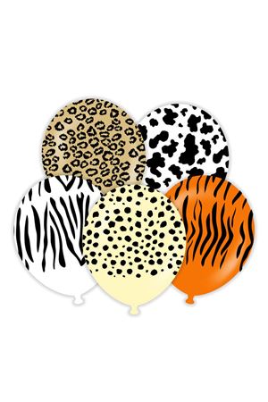 Safari Desen Baskılı Balon Kalisan 12" 25'li