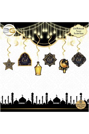Tavan Süs Eid Mubarak 6'lı