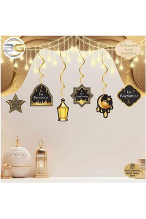 Tavan Süs İyi Bayramlar 6'lı