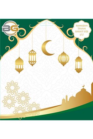 Tavan Süs Ramazan Metalize 5'li
