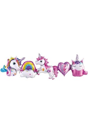 Unicorn Konsept Set Folyo Balon