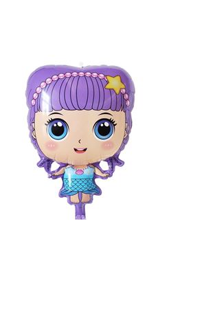 Kız Folyo Balon Mor