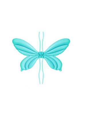 Melek Kanadı Folyo Balon Mavi