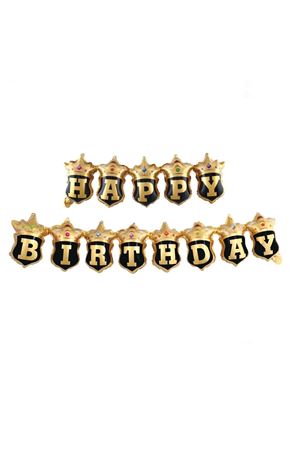 Happy Birthday Taçlı Folyo Balon