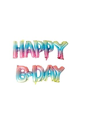 Happy Birthday Folyo Balon Gökkuşağı
