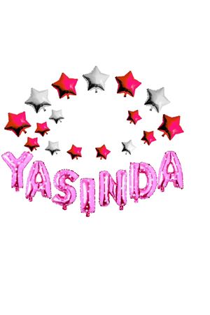Yıldız Yaşında Set Folyo Balon Pembe 40 cm