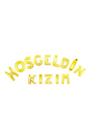 Hoşgeldin Kızım Folyo Balon Gold 40 cm