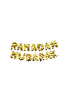 Ramadan Mubarak Folyo Balon Gold 40 cm