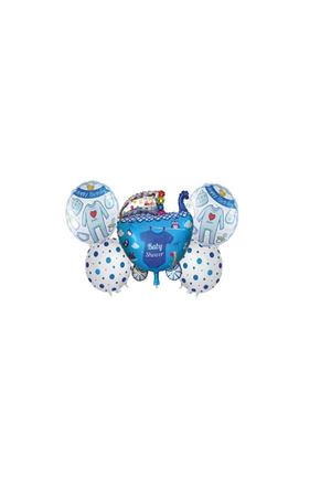 Puset 5'li Set Folyo Balon Mavi