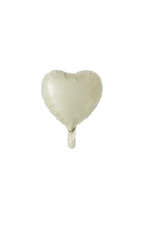 Kalp 18" Krem Folyo Balon