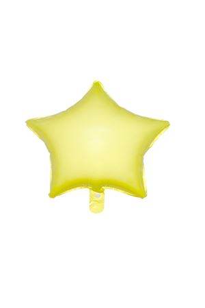 Yıldız 18" Makaron Sarı Folyo Balon