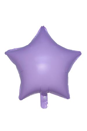 Yıldız 18" Makaron Mor Folyo Balon