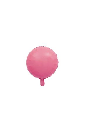 Yuvarlak 18" Makaron Pembe Folyo Balon