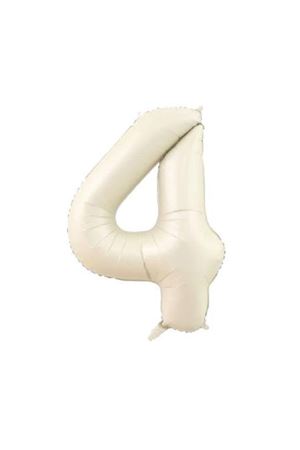 4 Rakam Folyo Balon Krem 76 cm