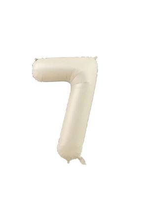 7 Rakam Folyo Balon Krem 76 cm
