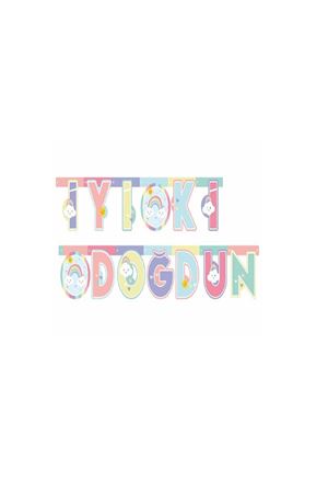 Gökkuşağı İyiki Doğdun Yazı Set