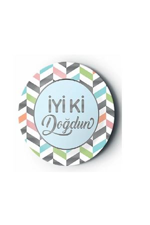 İyi ki Doğdun Yaldızlı Karnaval Gümüş Karton Tabak 8 Adet