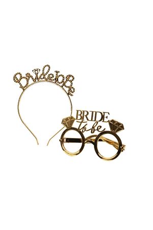 Taç Gözlük-268 Bride To Be Gold