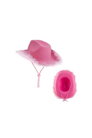 Parti Şapkası-24252 Kovboy Şeker Pembe