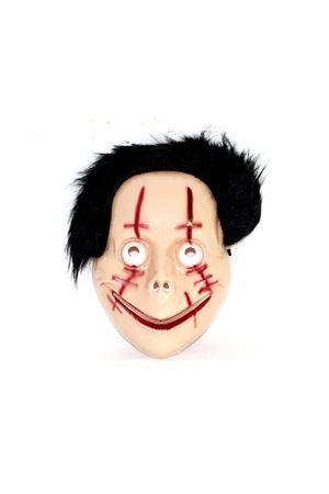 Palyaço Maske-22334 Siyah Saçlı