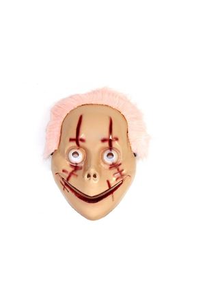 Palyaço Maske-22334 Pembe Saçlı