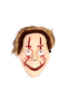 Palyaço Maske-22334 Kahve Saçlı