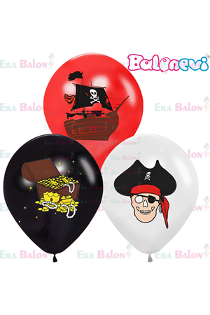 Korsan Baskılı Balon 100'lü