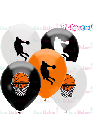 Basketboll Baskılı Balon 100'lü