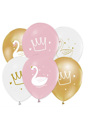 Kuğu Baskılı Balon 100'lü