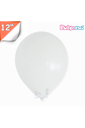 Balon Pastel Balonevi 12" Beyaz
