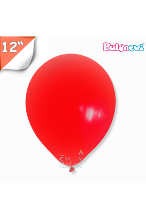Balon Pastel Balonevi 12" Kırmızı