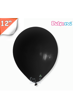 Balon Pastel Balonevi 12" Siyah