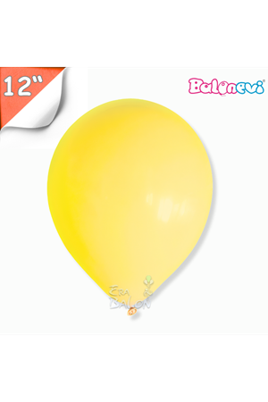 Balon Pastel Balonevi 12" Sarı