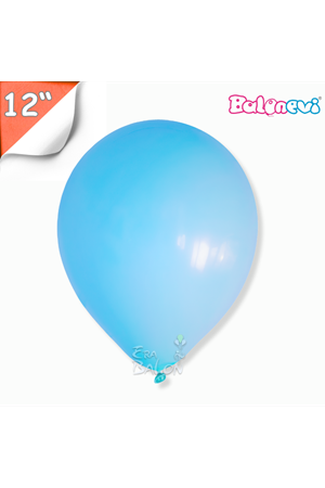 Balon Pastel Balonevi 12" Açık Mavi