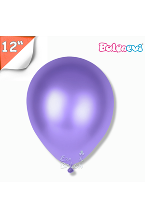 Balon Metalik Balonevi 12" Mor