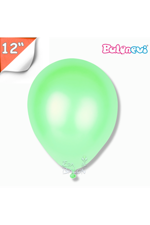 Balon Metalik Balonevi 12" Açık Yeşil
