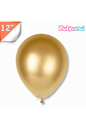 Balon Metalik Balonevi 12" Altın