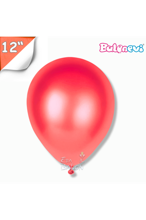 Balon Metalik Balonevi 12" Kırmızı
