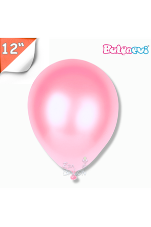 Balon Metalik Balonevi 12" Pembe
