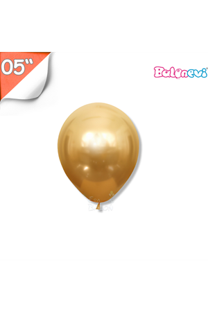 Balon Krom Balonevi 5" Gold