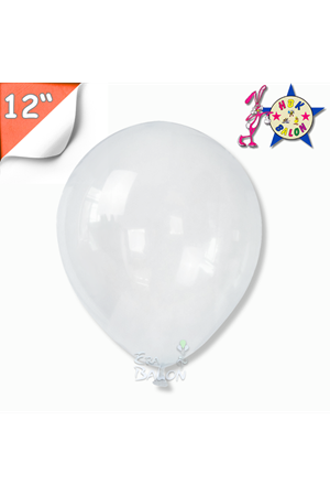 Balon Pastel Hbk 12" Şeffaf