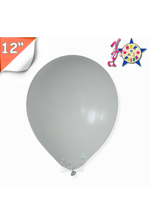 Balon Pastel Hbk 12" Gri